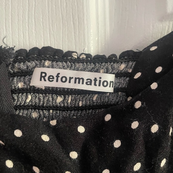 (SOLD) reformation Polka Dot Cropped Tank Top - Picture 3 of 3